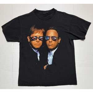 Black Short Sleeve Graphic Tee with Sunglasses Portrait